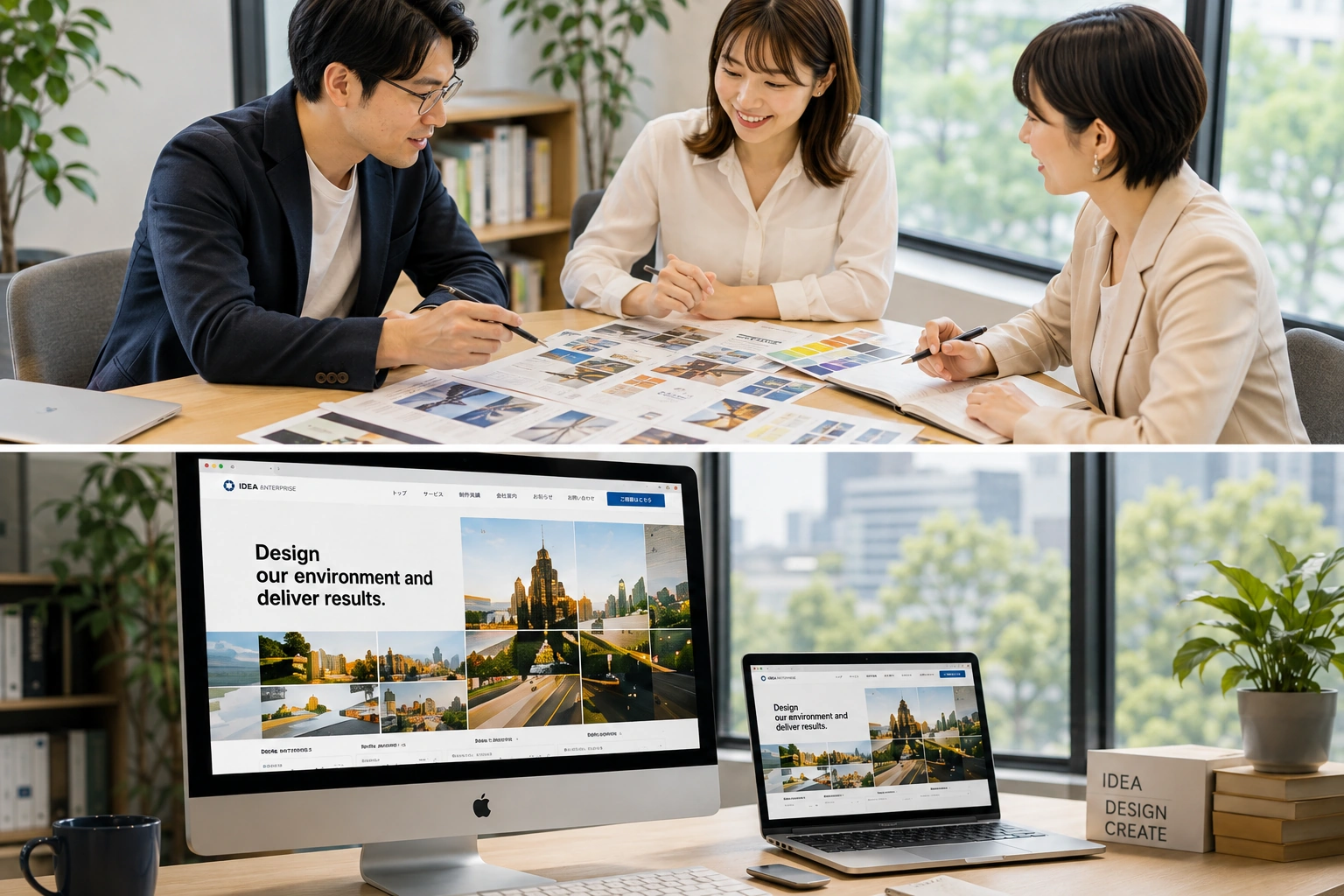 Web制作の打ち合わせイメージ